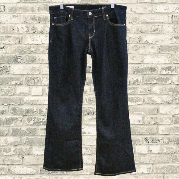 🆕 GAP 1969 SEXY BOOT INDIGO DARK WASH JEANS - Picture 2 of 4